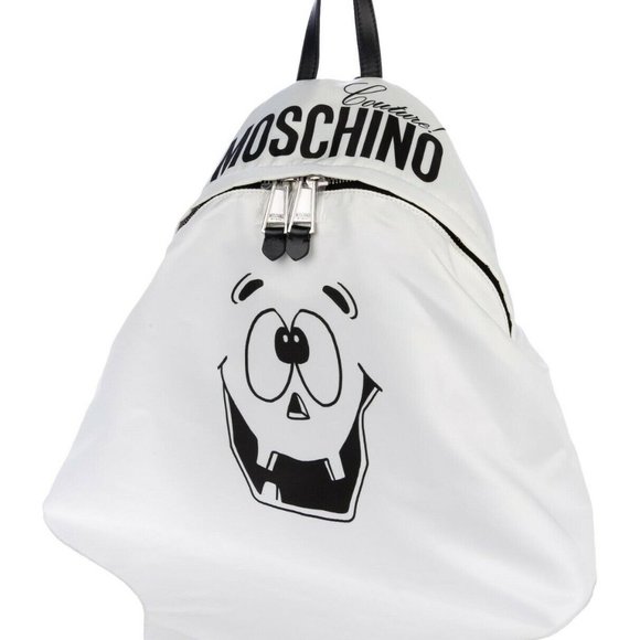 SS20 Moschino Coutre Jeremy Scott WHITE PUMPKIN FACE GHOST BACKPACK TRICK main image 16